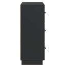 vidaXL Fiókos szekrény Fekete 66 x 34,5 x 87 cm Szerelt Fa