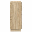 vidaXL Fiókos szekrény Sonoma Tölgy 66 x 34,5 x 87 cm Szerelt Fa