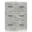 vidaXL Fiókos szekrény Betonszürke 66 x 34,5 x 87 cm Szerelt Fa