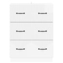 vidaXL Fiókos szekrény Magasfényű Fehér 66 x 34,5 x 87 cm Szerelt Fa