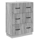 vidaXL Fiókos szekrény Szürke Sonoma 66 x 34,5 x 87 cm Szerelt Fa