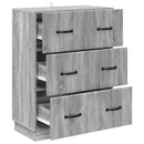 vidaXL Fiókos szekrény Szürke Sonoma 66 x 34,5 x 87 cm Szerelt Fa