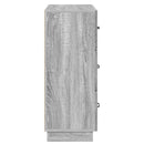 vidaXL Fiókos szekrény Szürke Sonoma 66 x 34,5 x 87 cm Szerelt Fa