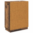 vidaXL Fiókos szekrény Antik Fa 66 x 34,5 x 87 cm Szerelt Fa