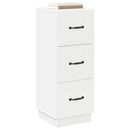 vidaXL Fiókos szekrény Fehér 33 x 34,5 x 87 cm Szerelt Fa
