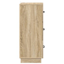 vidaXL Fiókos szekrény Sonoma Tölgy 33 x 34,5 x 87 cm Szerelt Fa