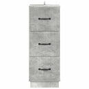 vidaXL Fiókos szekrény Betonszürke 33 x 34,5 x 87 cm Szerelt Fa