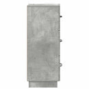 vidaXL Fiókos szekrény Betonszürke 33 x 34,5 x 87 cm Szerelt Fa