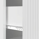 vidaXL Fiókos szekrény Magasfényű Fehér 33 x 34,5 x 87 cm Szerelt Fa