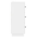 vidaXL Fiókos szekrény Magasfényű Fehér 33 x 34,5 x 87 cm Szerelt Fa