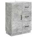 vidaXL Széf fiókkal Betonszürke 66 x 34,5 x 87 cm Szerelt Fa