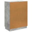 vidaXL Széf fiókkal Betonszürke 66 x 34,5 x 87 cm Szerelt Fa