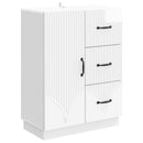 vidaXL Széf fiókkal Magasfényű Fehér 66 x 34,5 x 87 cm Szerelt Fa