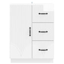 vidaXL Széf fiókkal Magasfényű Fehér 66 x 34,5 x 87 cm Szerelt Fa