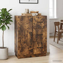 vidaXL Széf fiókkal Füstös Tölgy 66 x 34,5 x 87 cm Szerelt Fa