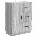 vidaXL Széf fiókkal Szürke Sonoma 66 x 34,5 x 87 cm Szerelt Fa