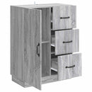 vidaXL Széf fiókkal Szürke Sonoma 66 x 34,5 x 87 cm Szerelt Fa