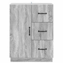 vidaXL Széf fiókkal Szürke Sonoma 66 x 34,5 x 87 cm Szerelt Fa