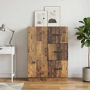 vidaXL Széf fiókkal Antik Fa 66 x 34,5 x 87 cm Szerelt Fa