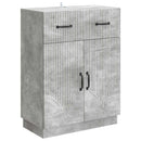 vidaXL Széf fiókkal Betonszürke 66 x 34,5 x 87 cm Szerelt Fa
