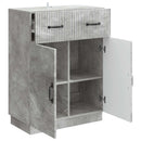 vidaXL Széf fiókkal Betonszürke 66 x 34,5 x 87 cm Szerelt Fa