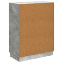 vidaXL Széf fiókkal Betonszürke 66 x 34,5 x 87 cm Szerelt Fa