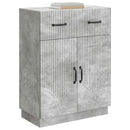 vidaXL Széf fiókkal Betonszürke 66 x 34,5 x 87 cm Szerelt Fa