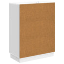 vidaXL Széf fiókkal Magasfényű Fehér 66 x 34,5 x 87 cm Szerelt Fa