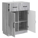 vidaXL Széf fiókkal Szürke Sonoma 66 x 34,5 x 87 cm Szerelt Fa