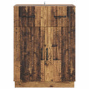 vidaXL Széf fiókkal Antik Fa 66 x 34,5 x 87 cm Szerelt Fa