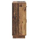 vidaXL Széf fiókkal Antik Fa 66 x 34,5 x 87 cm Szerelt Fa