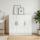 vidaXL Széf Fehér 89 x 34,5 x 77 cm Szerelt Fa