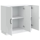vidaXL Széf Fehér 89 x 34,5 x 77 cm Szerelt Fa