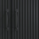 vidaXL Széf Fekete 89 x 34,5 x 77 cm Szerelt Fa