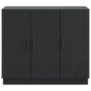 vidaXL Széf Fekete 89 x 34,5 x 77 cm Szerelt Fa