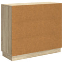 vidaXL Széf Sonoma Tölgy 89 x 34,5 x 77 cm Szerelt Fa