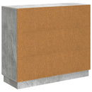 vidaXL Széf Betonszürke 89 x 34,5 x 77 cm Szerelt Fa