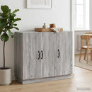 vidaXL Széf Szürke Sonoma 89 x 34,5 x 77 cm Szerelt Fa