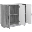 vidaXL Széf Szürke Sonoma 89 x 34,5 x 77 cm Szerelt Fa