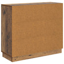 vidaXL Széf Antik Fa 89 x 34,5 x 77 cm Szerelt Fa