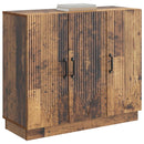vidaXL Széf Antik Fa 89 x 34,5 x 77 cm Szerelt Fa