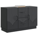 vidaXL Széf fiókkal Fekete 89 x 34,5 x 57 cm Szerelt Fa
