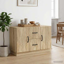 vidaXL Széf fiókkal Sonoma Tölgy 89 x 34,5 x 57 cm Szerelt Fa