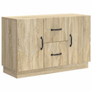 vidaXL Széf fiókkal Sonoma Tölgy 89 x 34,5 x 57 cm Szerelt Fa
