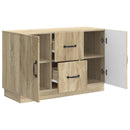 vidaXL Széf fiókkal Sonoma Tölgy 89 x 34,5 x 57 cm Szerelt Fa