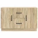 vidaXL Széf fiókkal Sonoma Tölgy 89 x 34,5 x 57 cm Szerelt Fa
