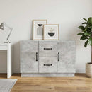 vidaXL Széf fiókkal Betonszürke 89 x 34,5 x 57 cm Szerelt Fa
