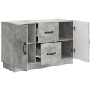 vidaXL Széf fiókkal Betonszürke 89 x 34,5 x 57 cm Szerelt Fa