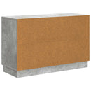 vidaXL Széf fiókkal Betonszürke 89 x 34,5 x 57 cm Szerelt Fa