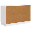 vidaXL Széf fiókkal Magasfényű Fehér 89 x 34,5 x 57 cm Szerelt Fa